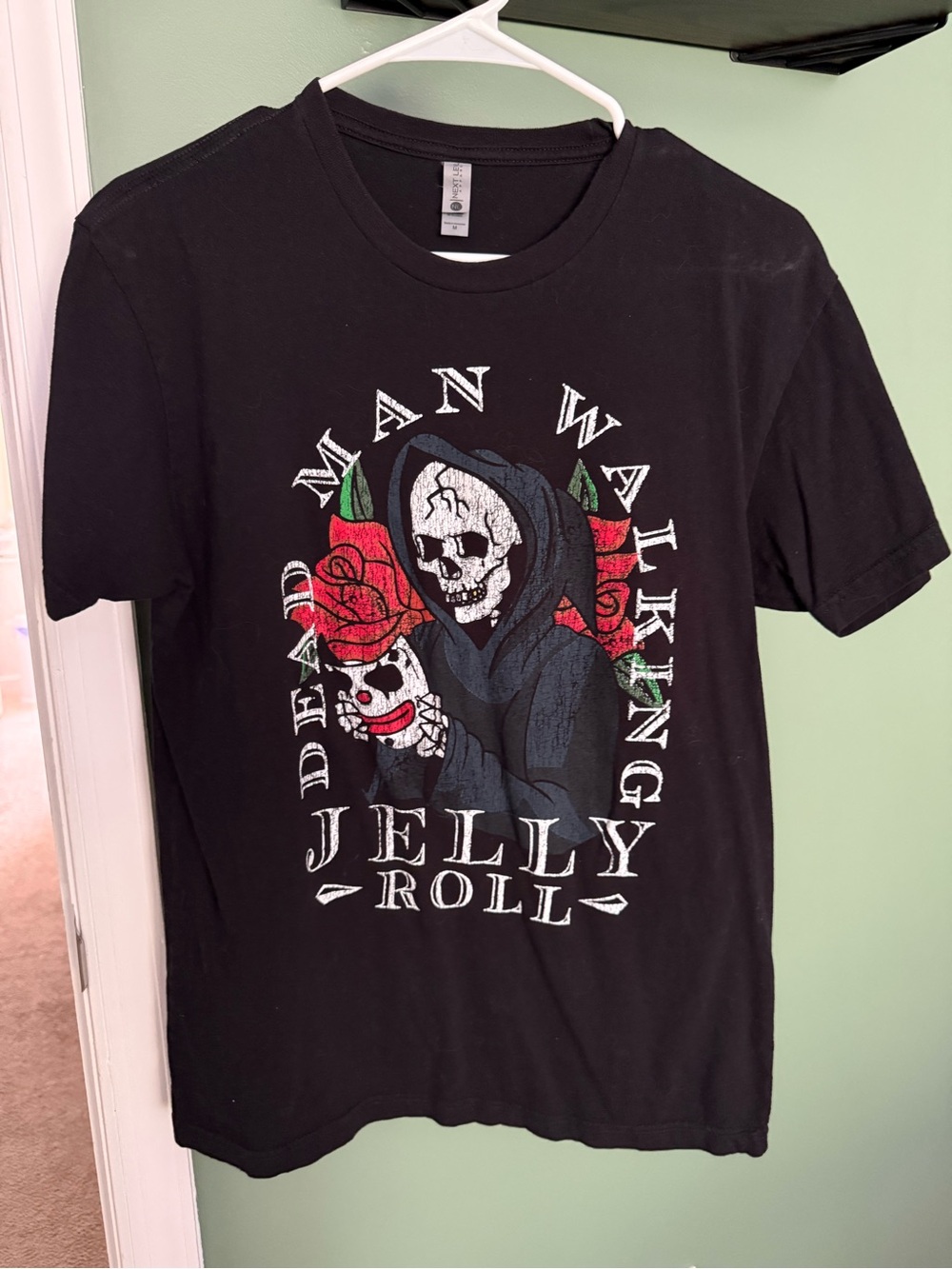 Jelly Roll Men’s Black Graphic Tee - 'Dead Man Walking'